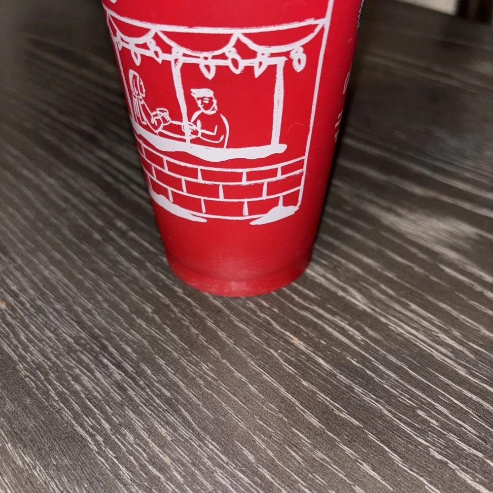 2025 Starbucks Limited-Edition Red Holiday Reusable Cup w/Removable Lid‎